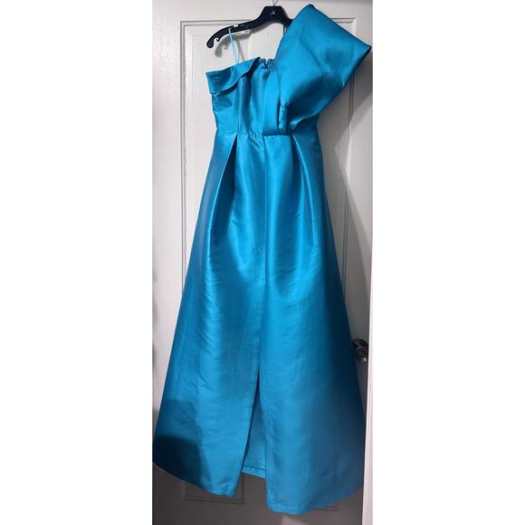NWT Sachin Babi Teal Blue Clarissa Strapless Maxi Gown Dress Size 6 - Picture 3 of 16